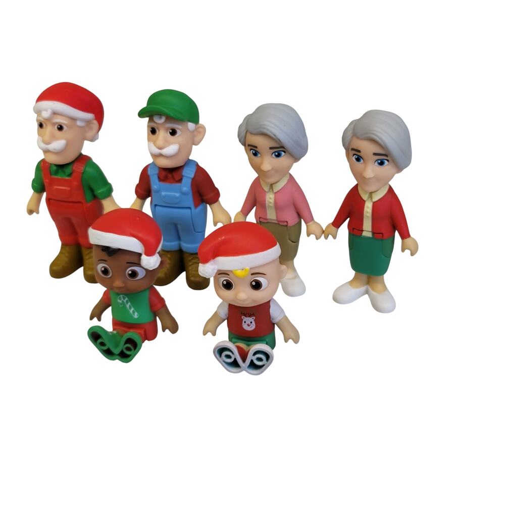 CoComelon Christmas Figures Grandpa Grandma Cody JJ - Picture 3 of 9